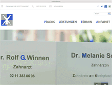 Tablet Screenshot of duesselzahn.de